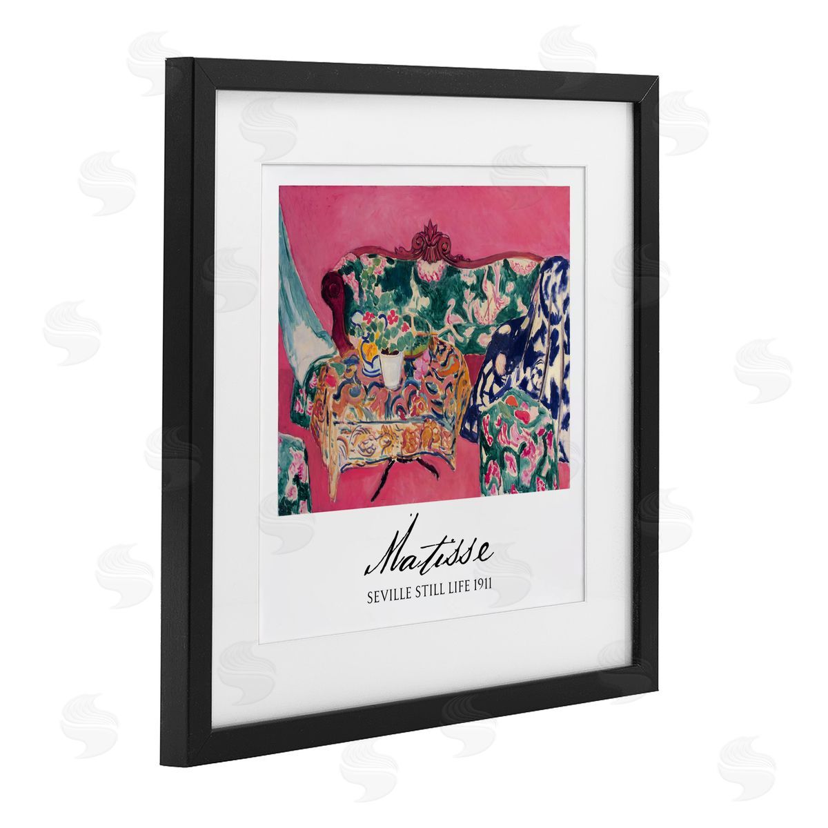 Vintage Hustle Matisse Seville Still Life Black Framed Print Under Glass Art