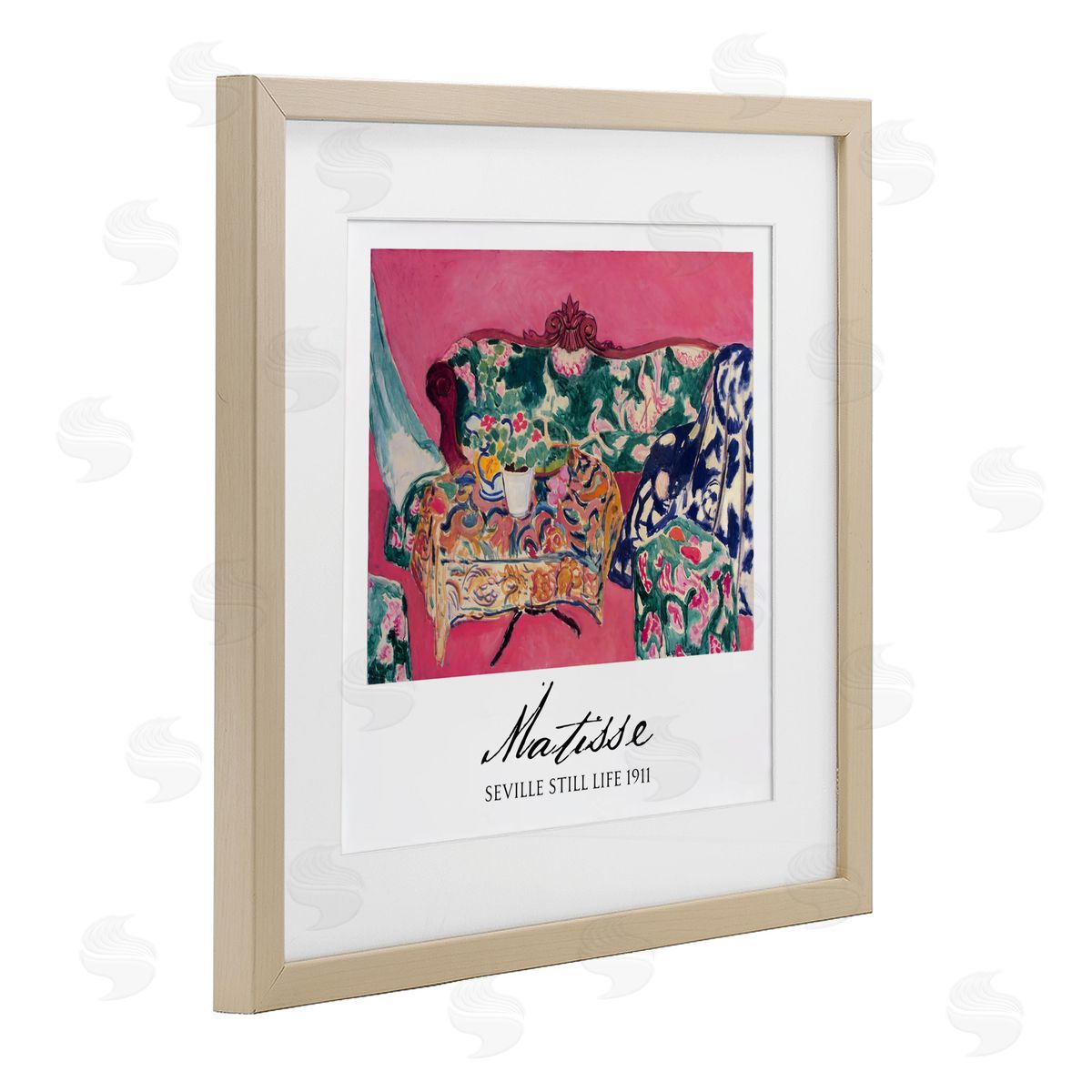 Vintage Hustle Matisse Seville Still Life Birch Framed Print Under Glass Art