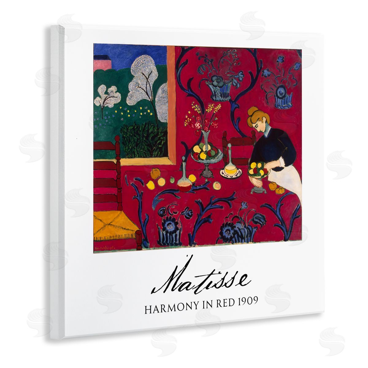 Vintage Hustle Matisse Harmony In Red Wall Plaque Art Print