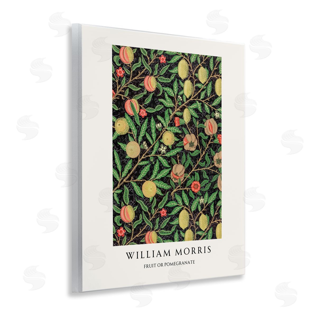 Vintage Hustle William Morris Fruit Or Pomegranate Wall Plaque Art Print