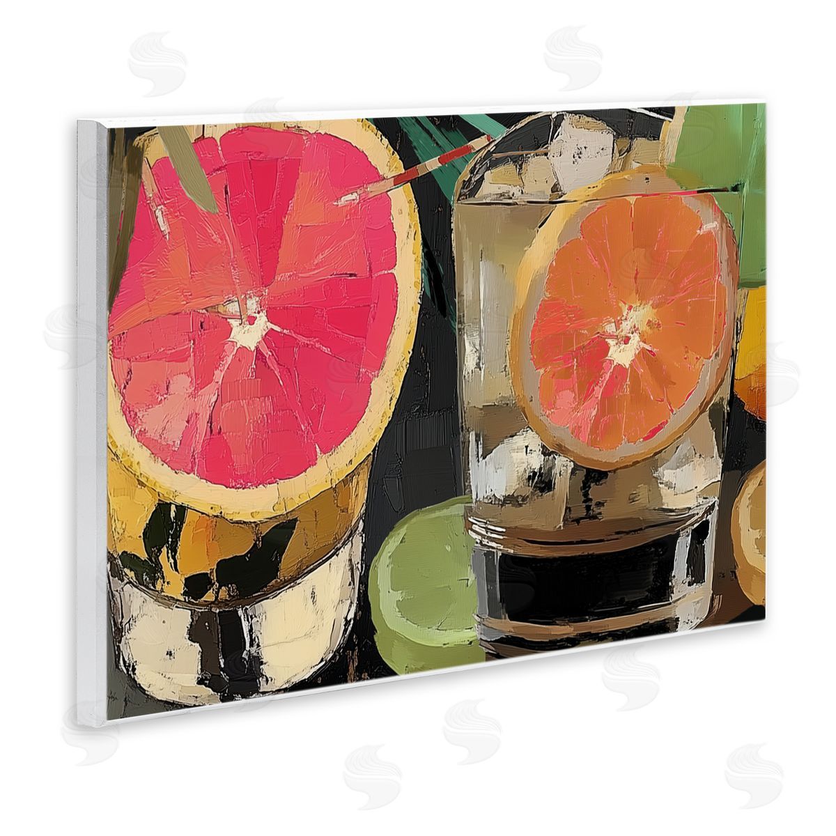 Annabelle Hall Cocktail Hour with Fruit Slices Wall Plaque Art Print