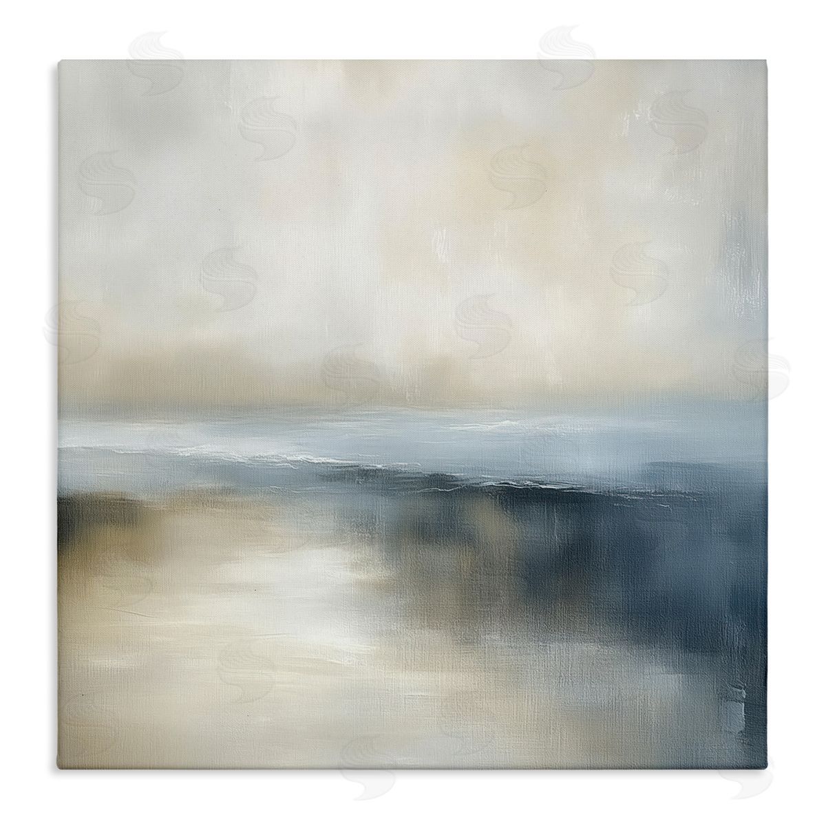 Annabelle Hall Two Times Blue Horizon Canvas Wall Art Print