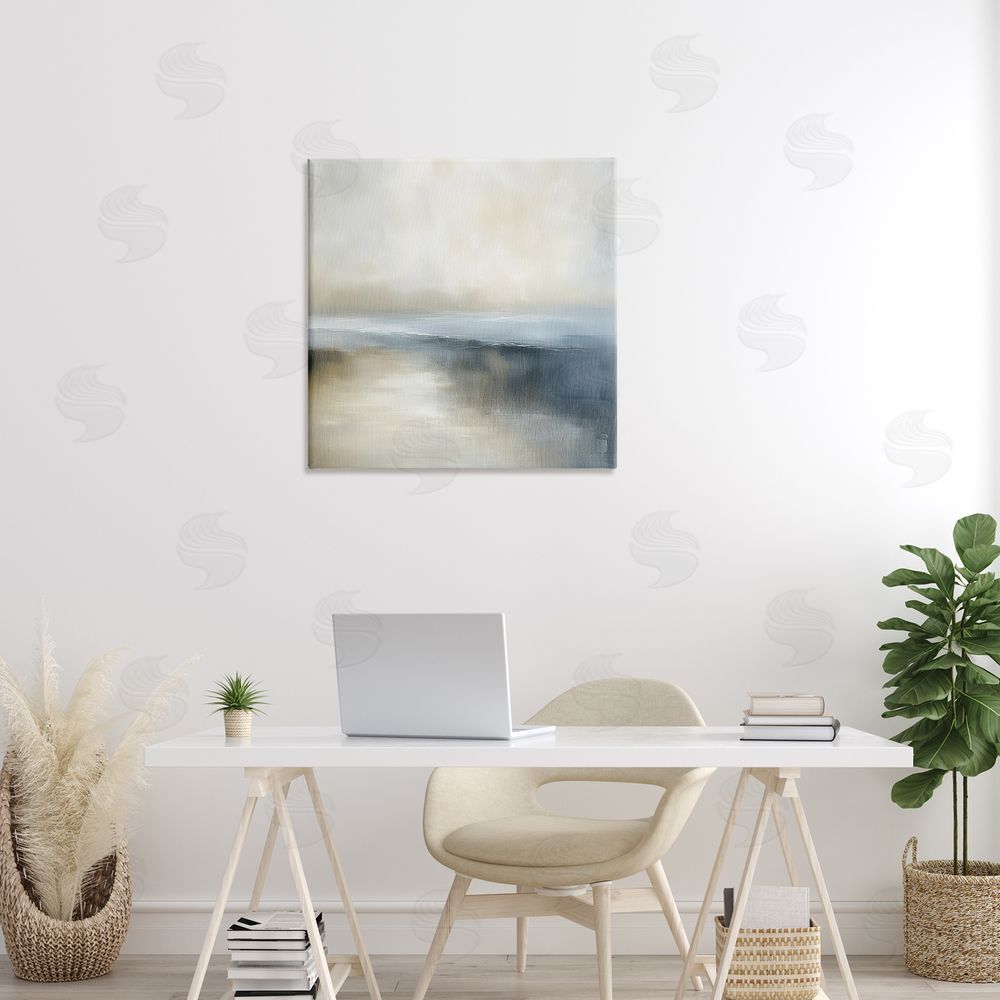 Annabelle Hall Two Times Blue Horizon Printed Wall Art in Room