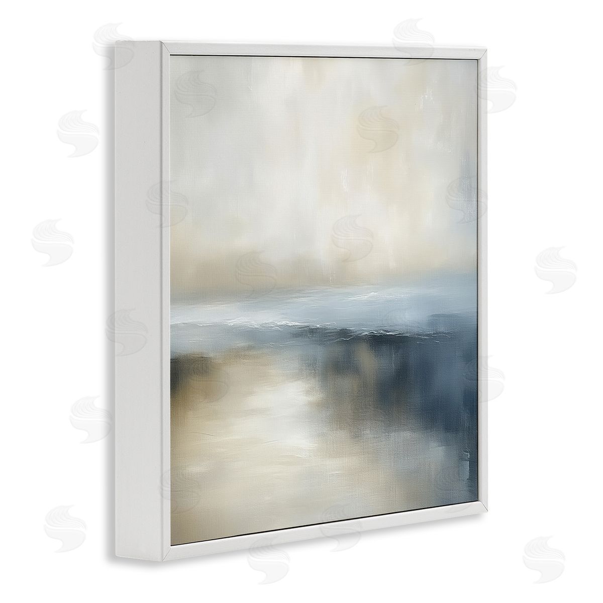 Annabelle Hall Two Times Blue Horizon White Frame Giclee Art Print