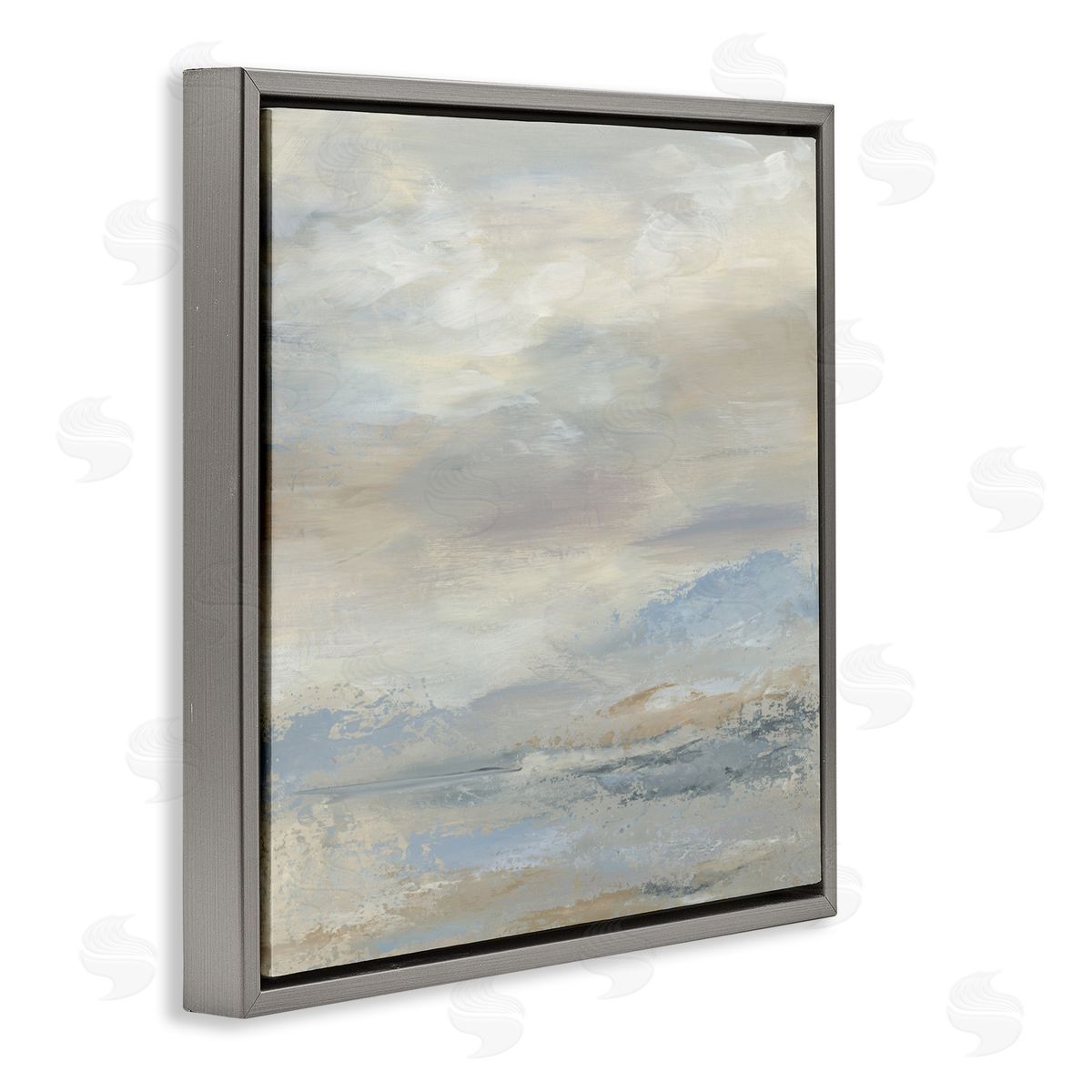 Kristen Dalpiaz Simple Touches Of Color Gray Floating Frame Canvas Art Print