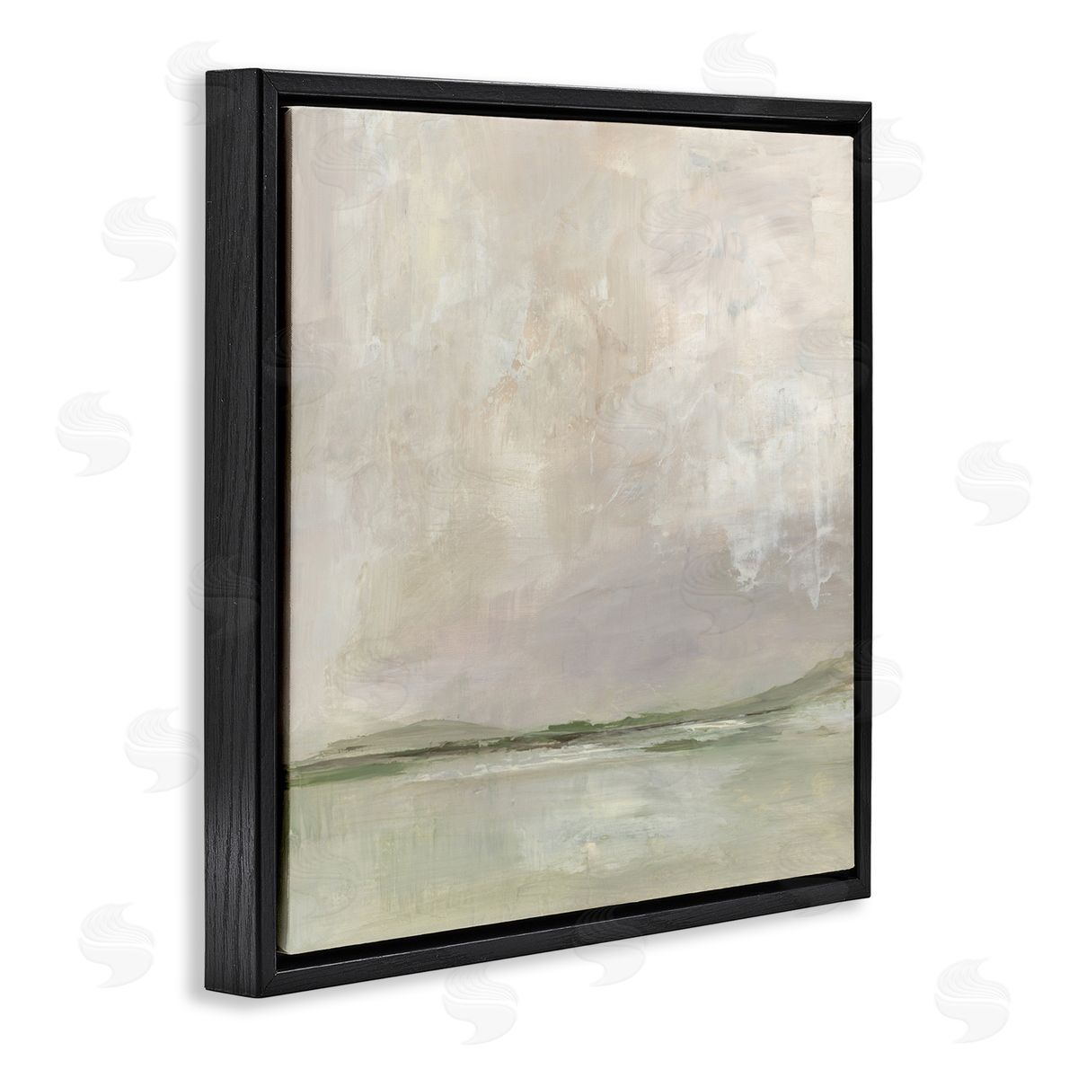 Kristen Dalpiaz A Wash Of Colors Neutrals Black Floating Frame Canvas Wall Art Print
