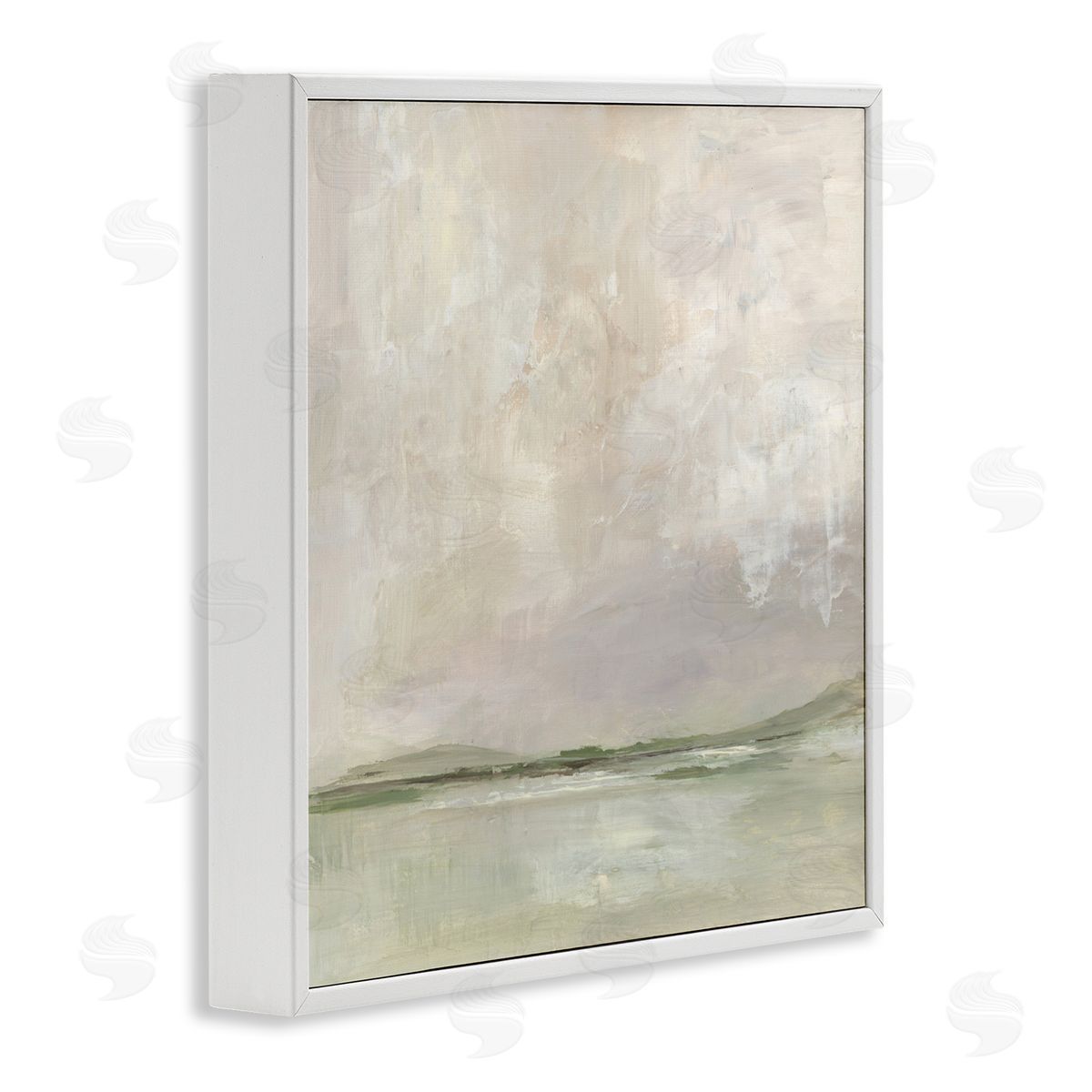 Kristen Dalpiaz A Wash Of Colors Neutrals White Frame Giclee Art Print