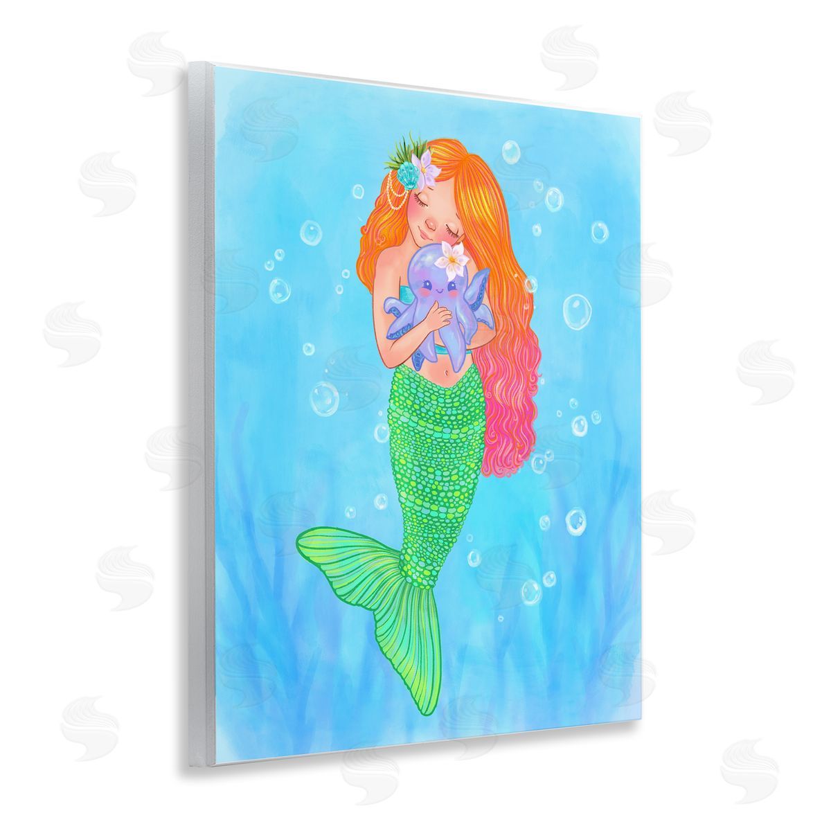 Stephanie Sanchez Sweet Mermaid Love Wall Plaque Art Print
