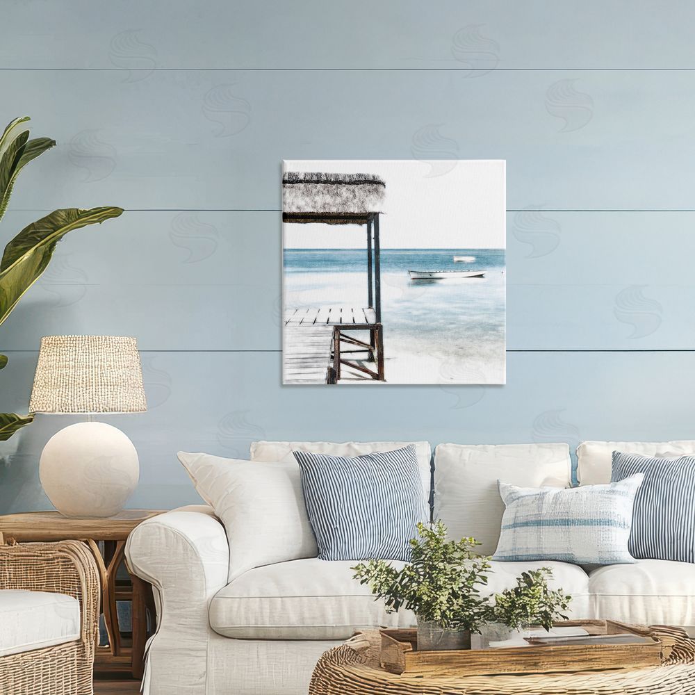 Noah Bay Calm Waters Beach Coast Printed Wall Art in Room