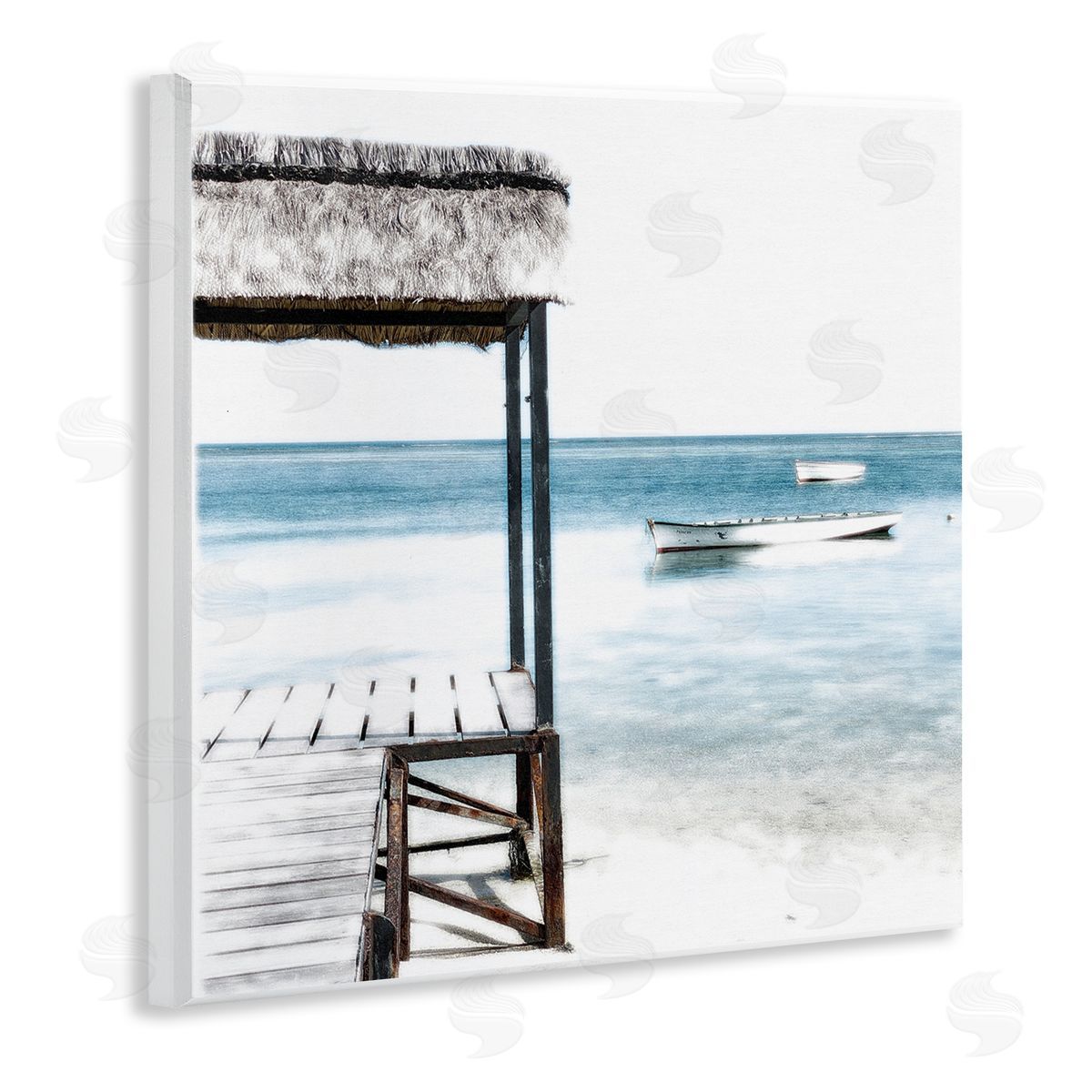 Noah Bay Calm Waters Beach Coast Wall Plaque Art Print