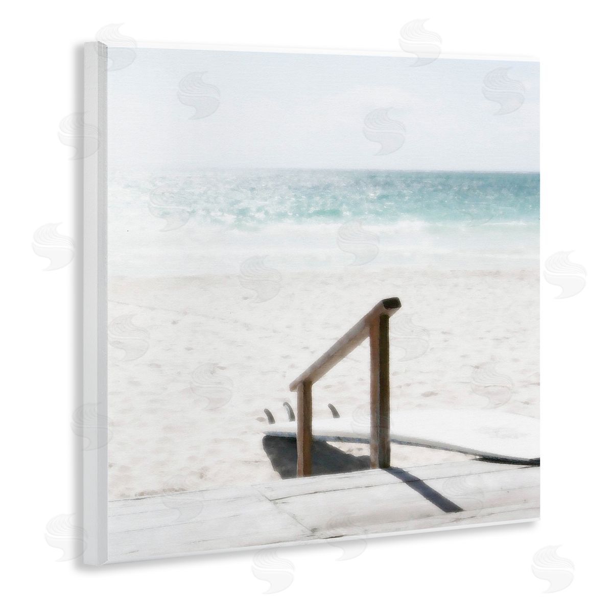 Noah Bay Resting Board Beach Coast Wall Plaque Art Print