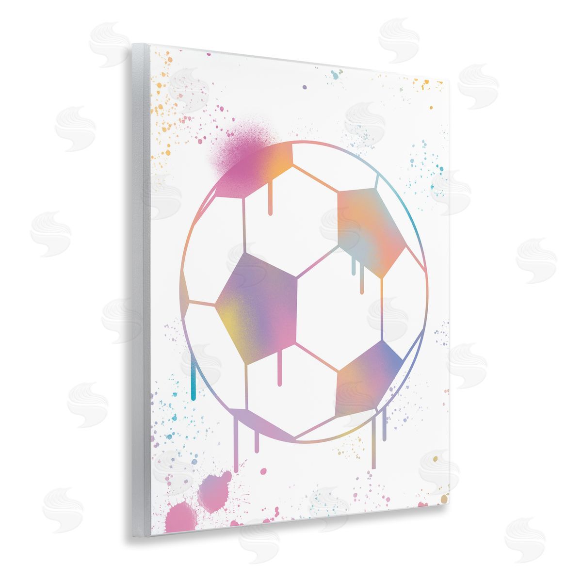 Marcus Prime Graffiti Soccer Ball Drip Wall Plaque Art Print