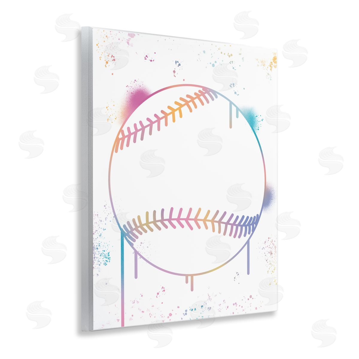 Marcus Prime Graffiti Baseball Drip Wall Plaque Art Print