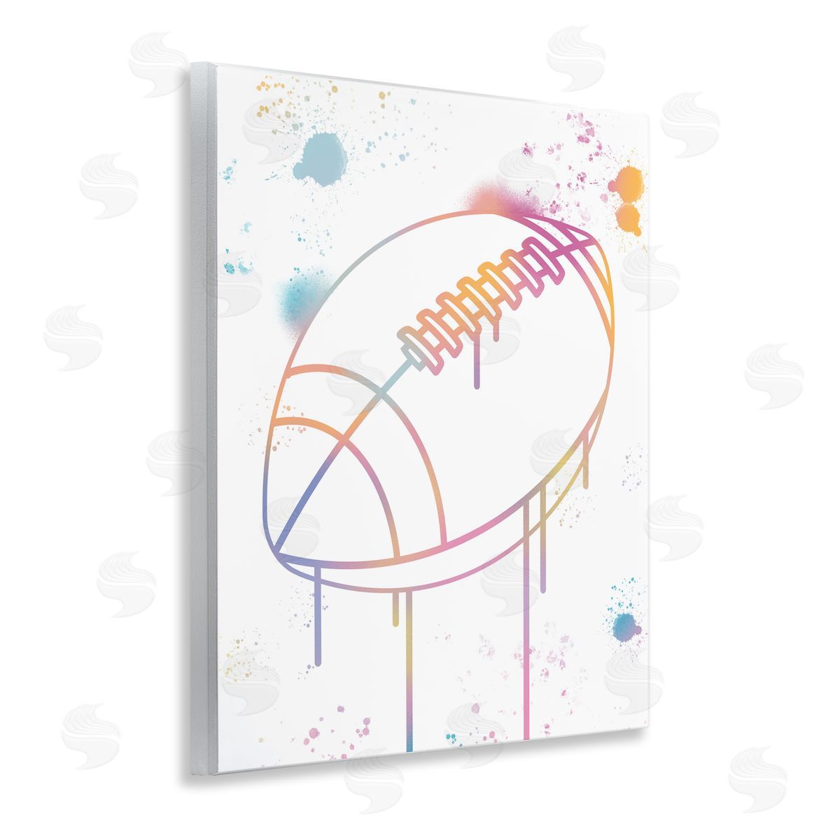 Marcus Prime Graffiti Football Drip Wall Plaque Art Print