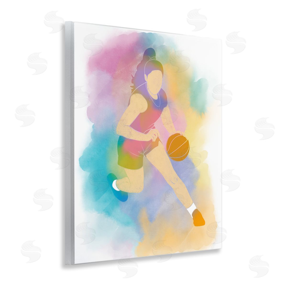 Marcus Prime Colorful Sports Basketball Wall Plaque Art Print