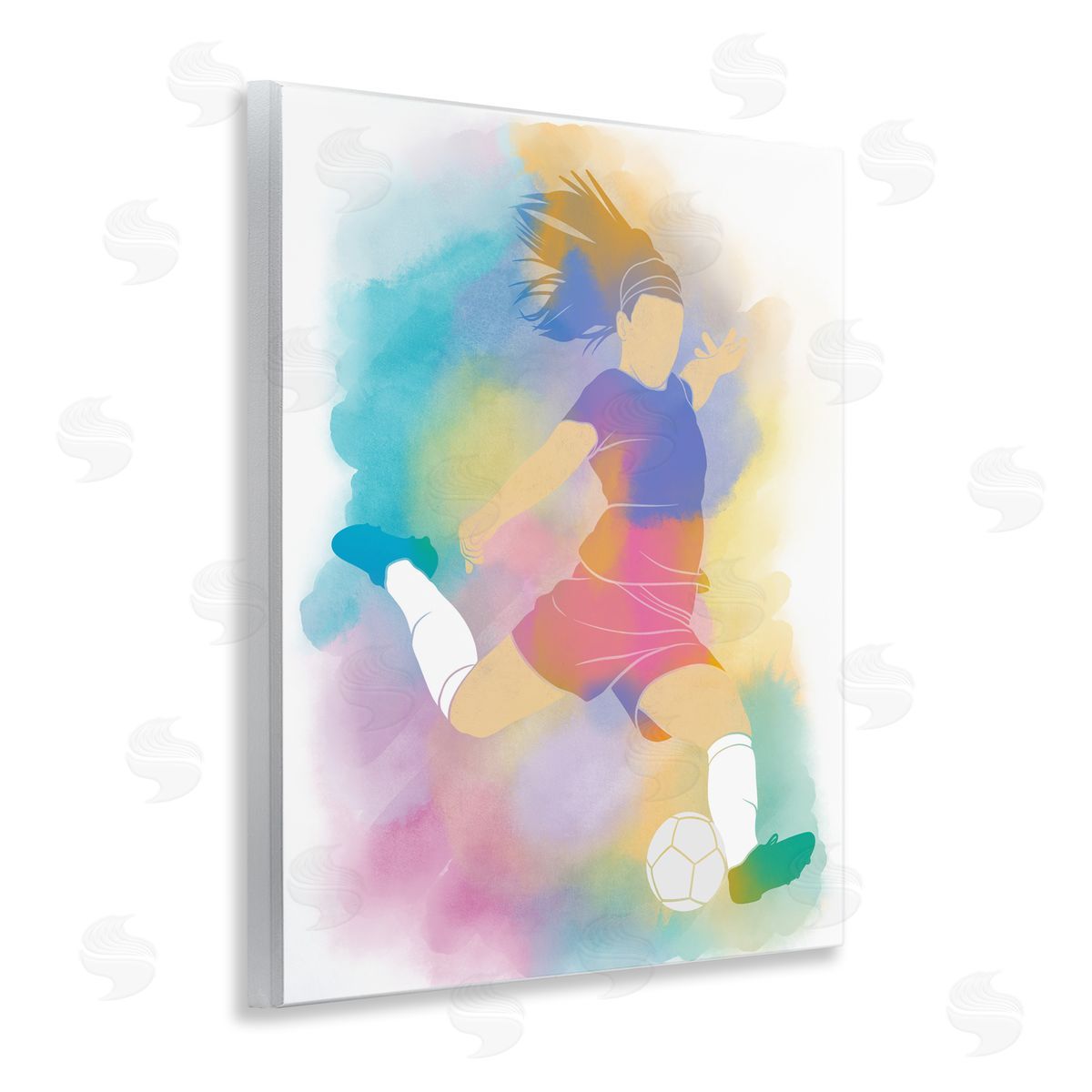 Marcus Prime Colorful Sports Soccer Wall Plaque Art Print