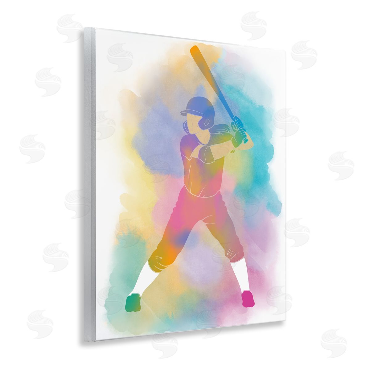 Marcus Prime Colorful Sports Baseball Wall Plaque Art Print