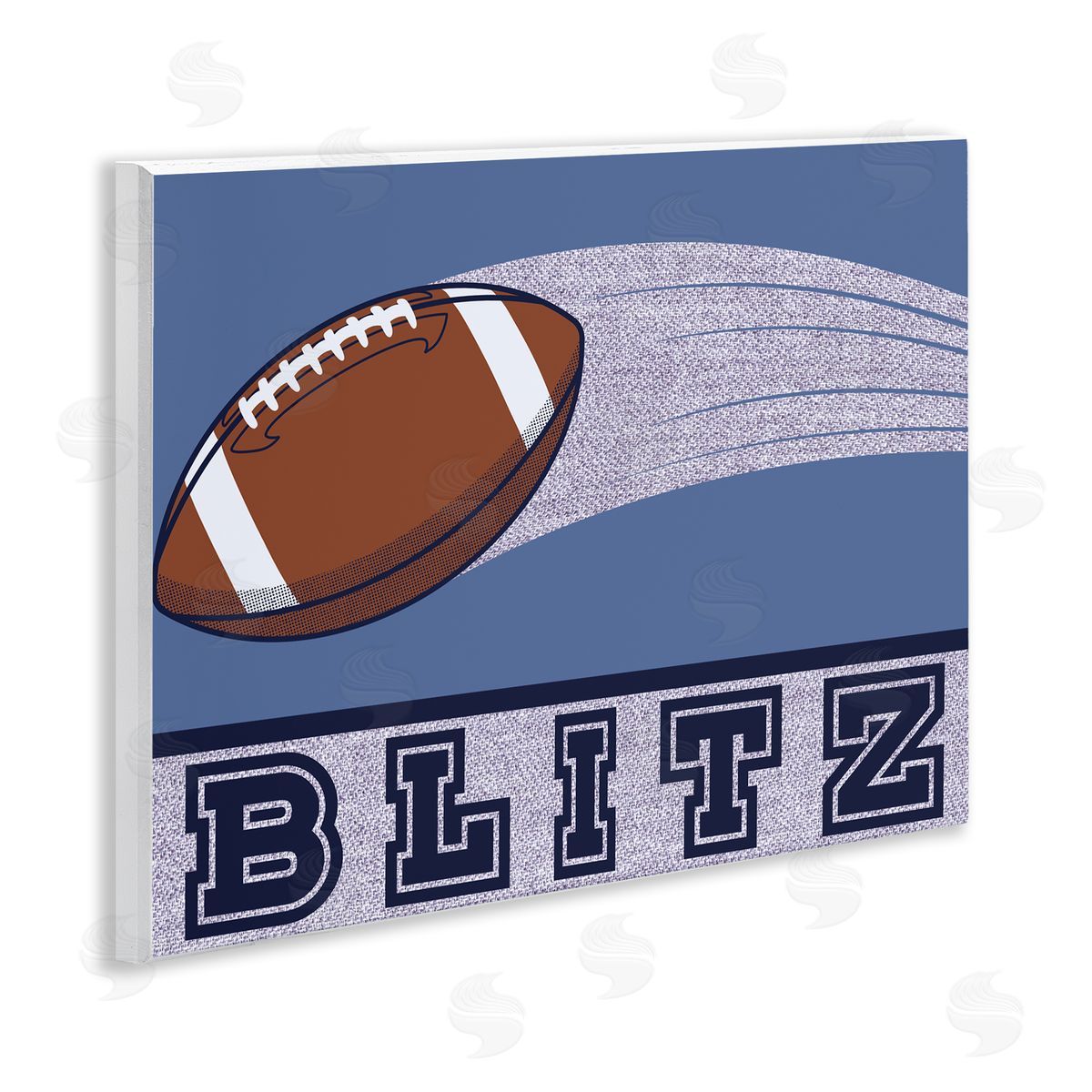 Marcus Prime Blitz Vintage Football Wall Plaque Art Print