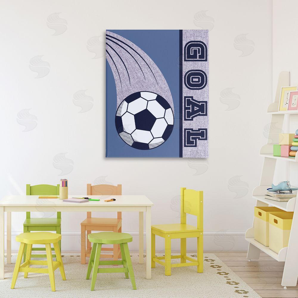 Marcus Prime Goal Vintage Soccer Printed Wall Art in Room