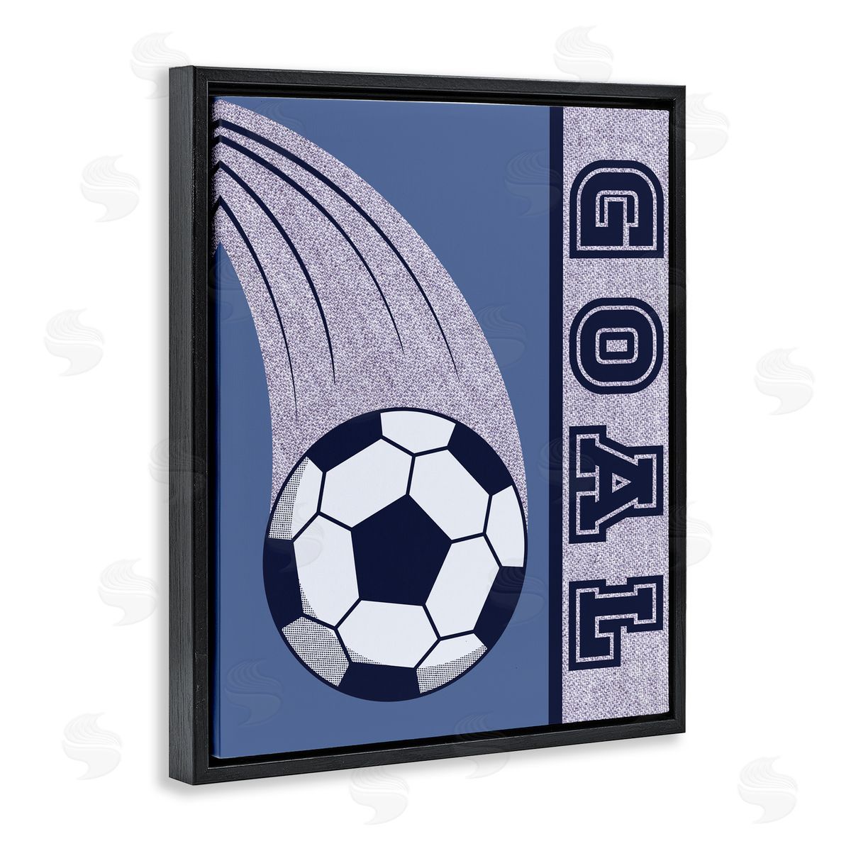Marcus Prime Goal Vintage Soccer Black Floating Frame Canvas Wall Art Print