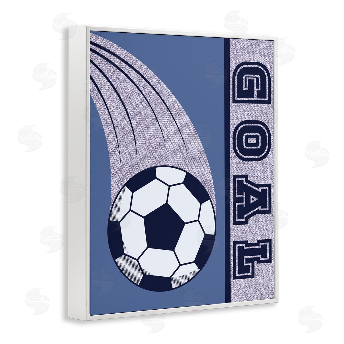 Marcus Prime Goal Vintage Soccer White Frame Giclee Art Print