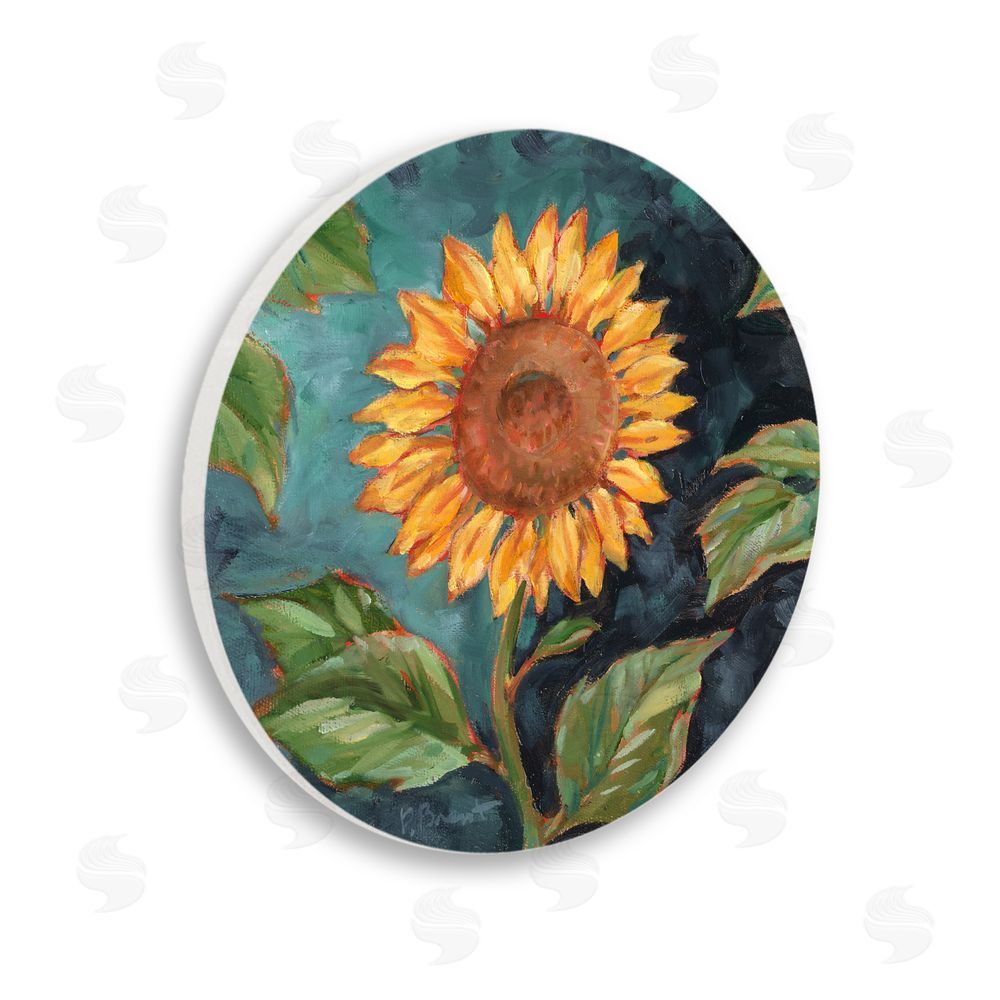 Paul Brent Sun Lit Sunflower Wall Plaque Art Print