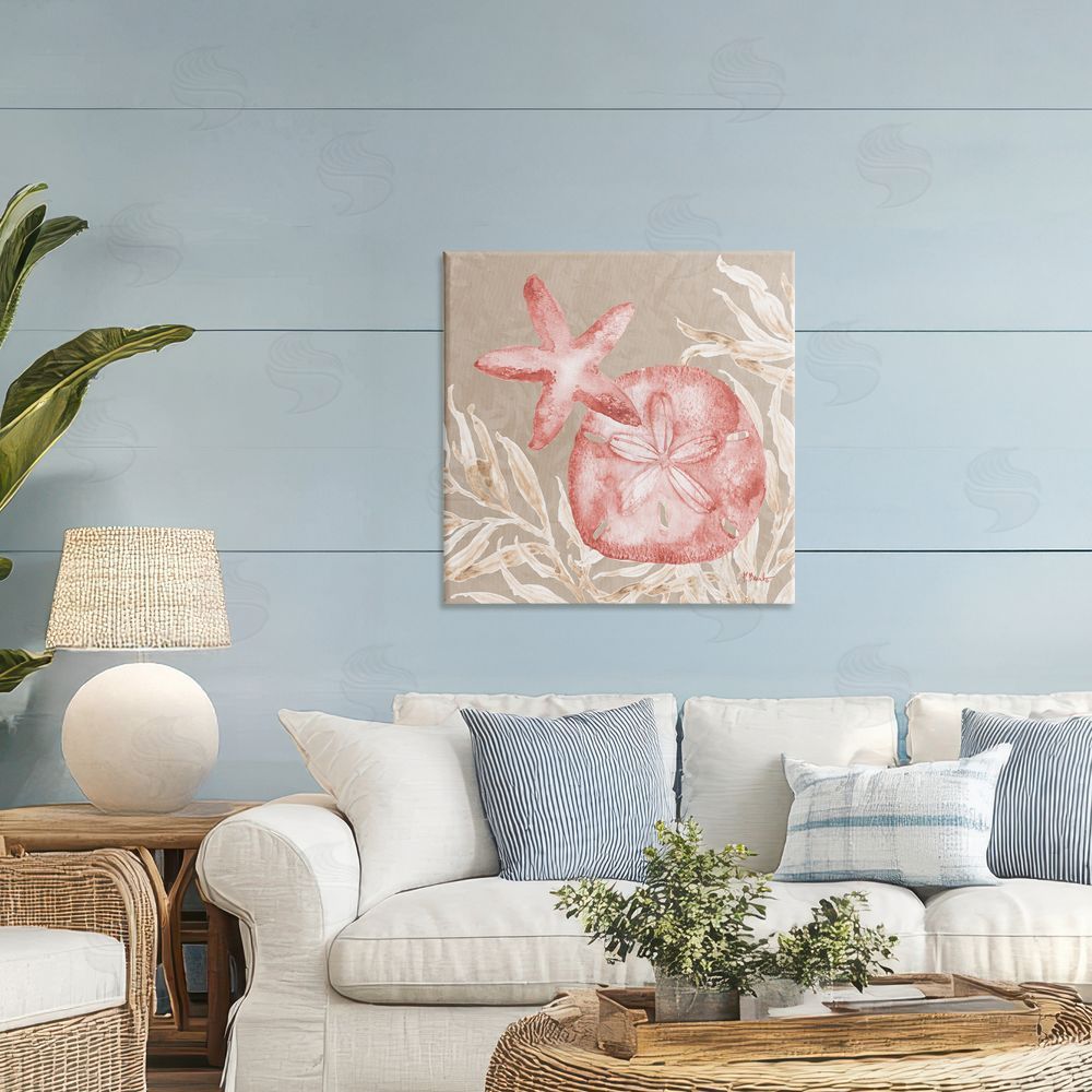 Paul Brent Tampico Starfish and Sand Dollar Printed Wall Art in Room