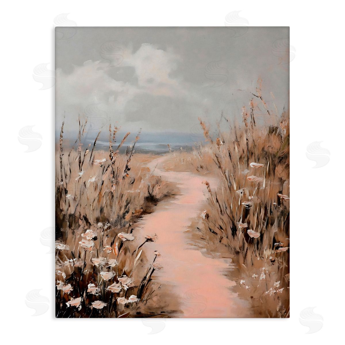 Franklyn Gregory Blush Coastal Path Canvas Wall Art Print