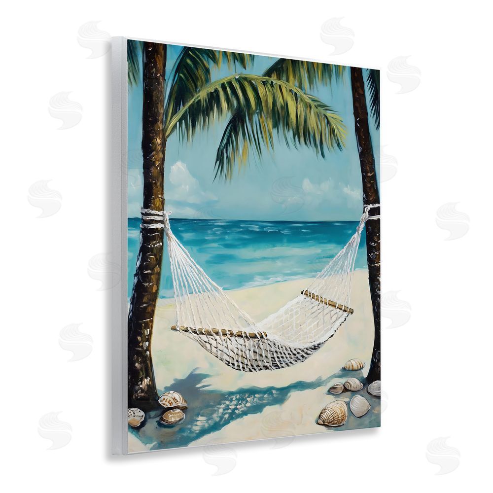 Franklyn Gregory Breezy Coastal Hammock Wall Plaque Art Print