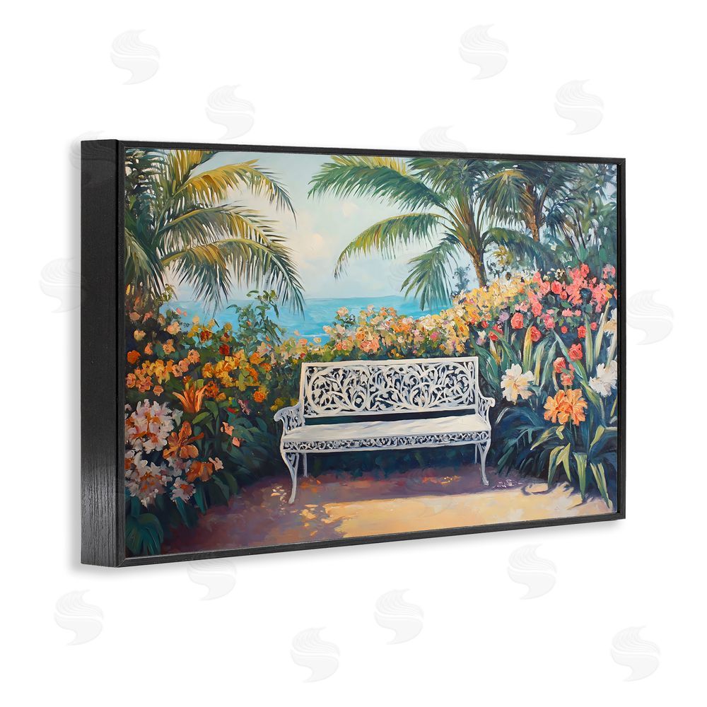 Franklyn Gregory Picture Perfect Tropics Black Framed Giclee Wall Art Print