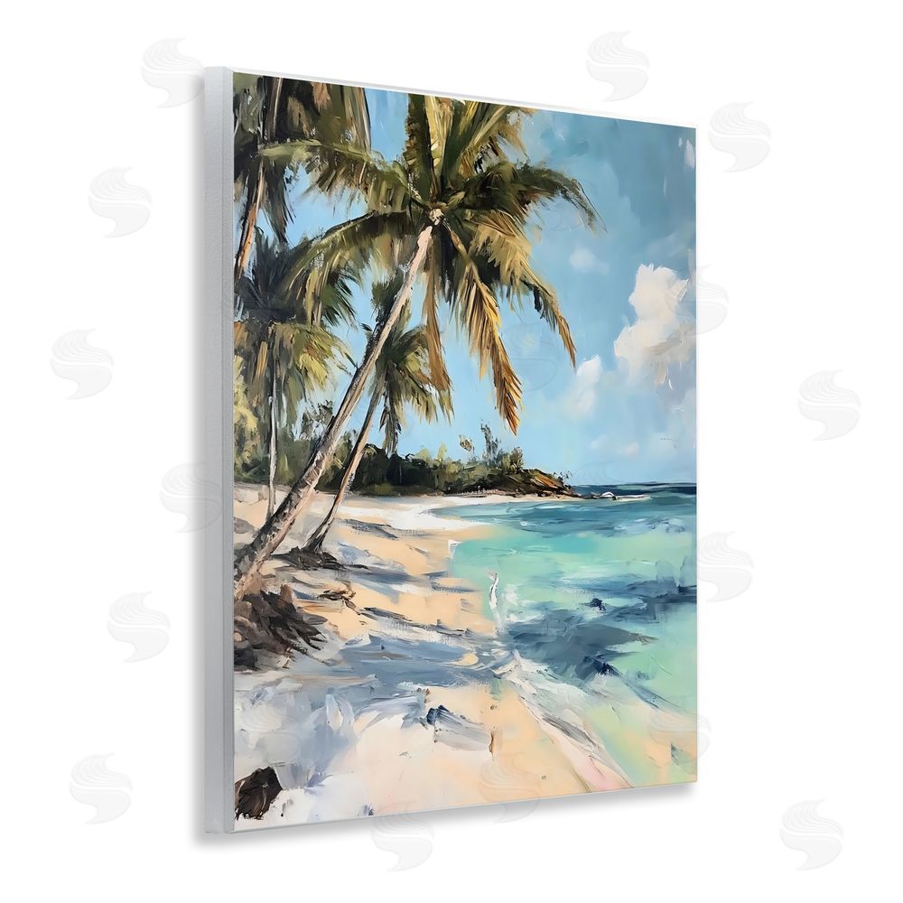 Franklyn Gregory Tranquil Tropical Coastline Wall Plaque Art Print