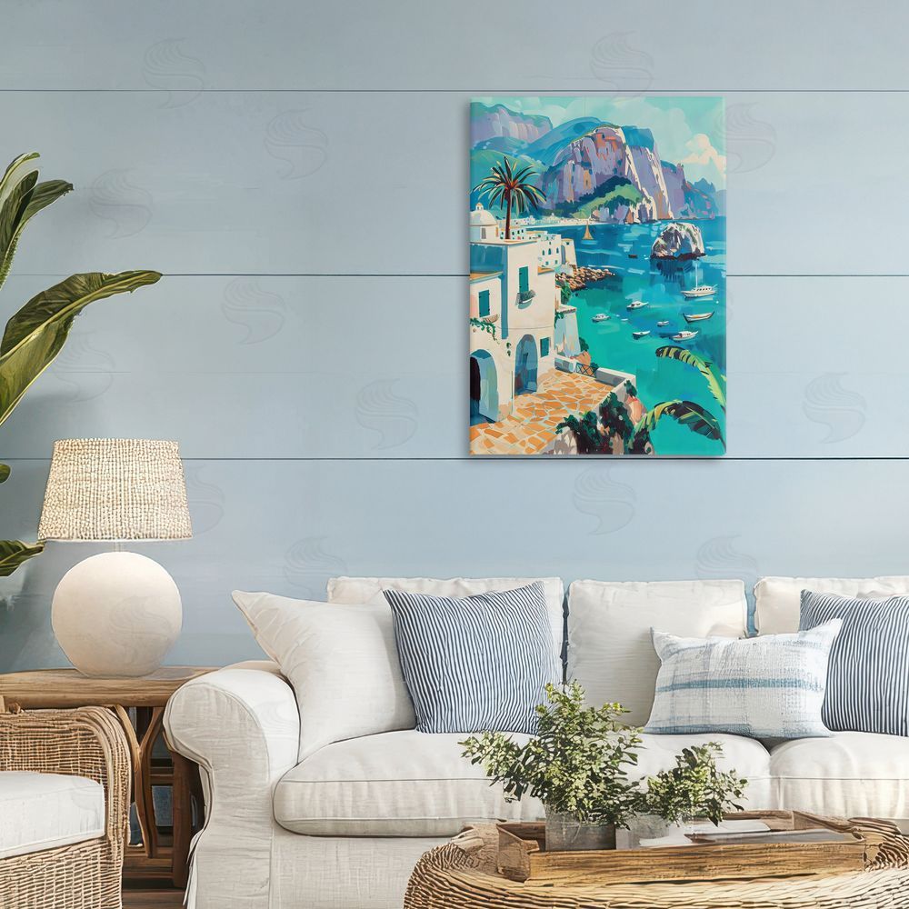 LSR Design Studio In the Bay Nautical Coast Canvas Art on Wall