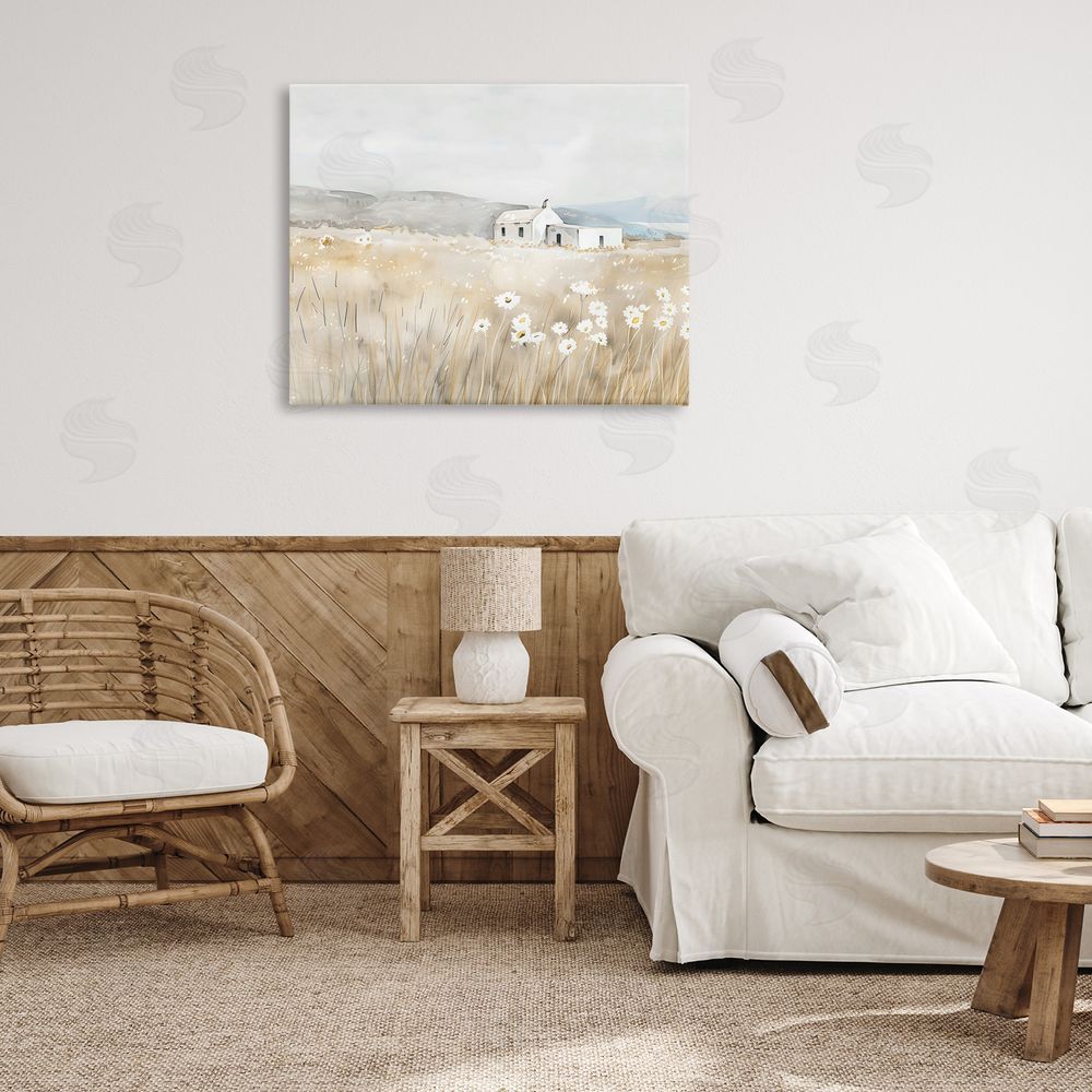 Creative Studio Rustic Landscape Pasture Printed Wall Art in Room