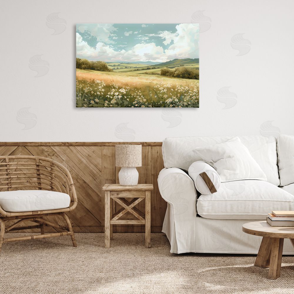Creative Studio Scenic Daisy Valley Printed Wall Art in Room