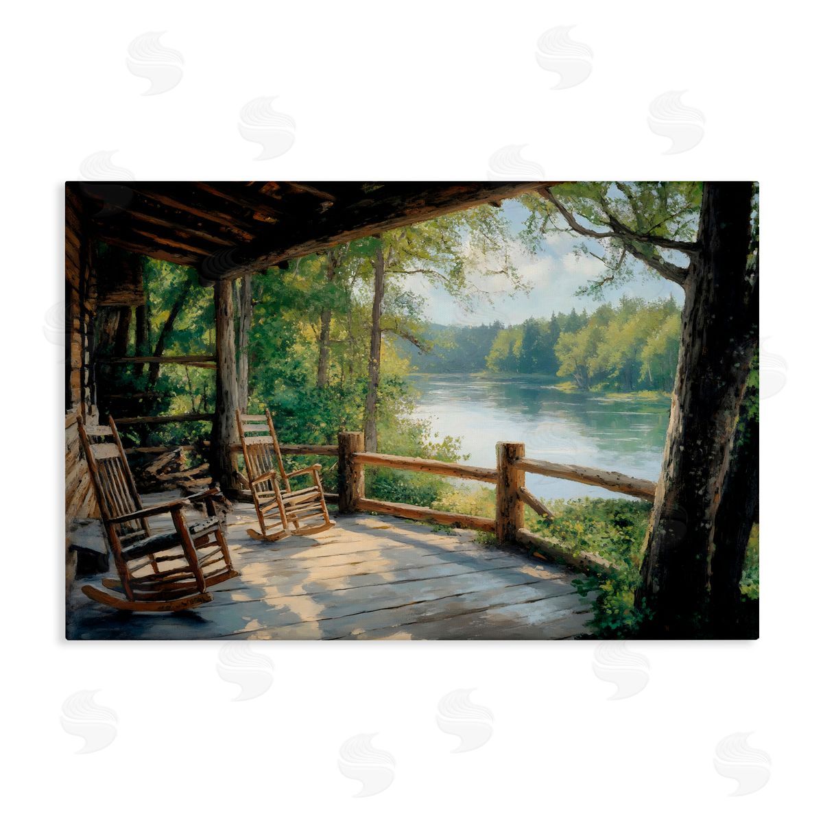Franklyn Gregory Nature Cabin Views Canvas Wall Art Print