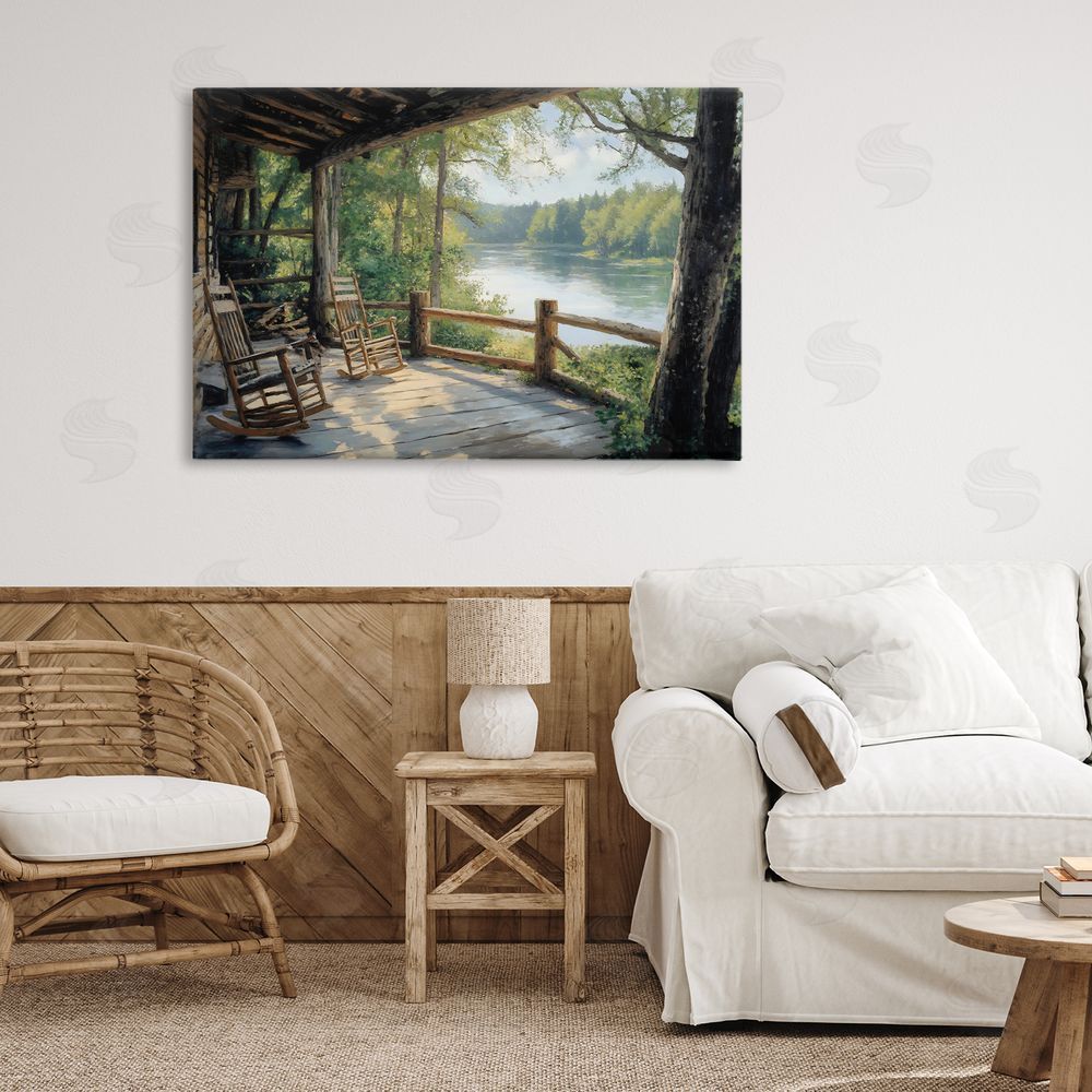 Franklyn Gregory Nature Cabin Views Canvas Art on Wall