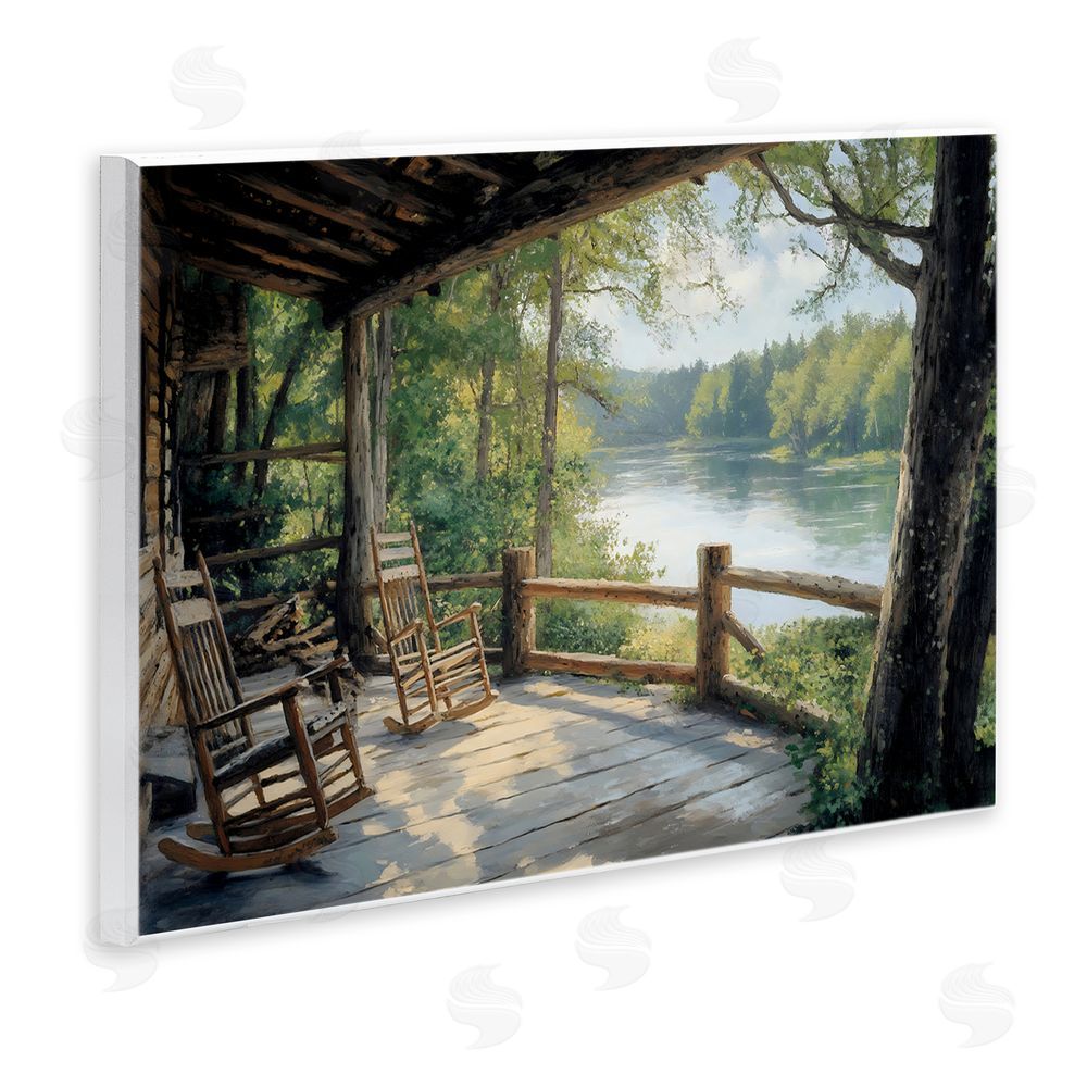 Franklyn Gregory Nature Cabin Views Wall Plaque Art Print