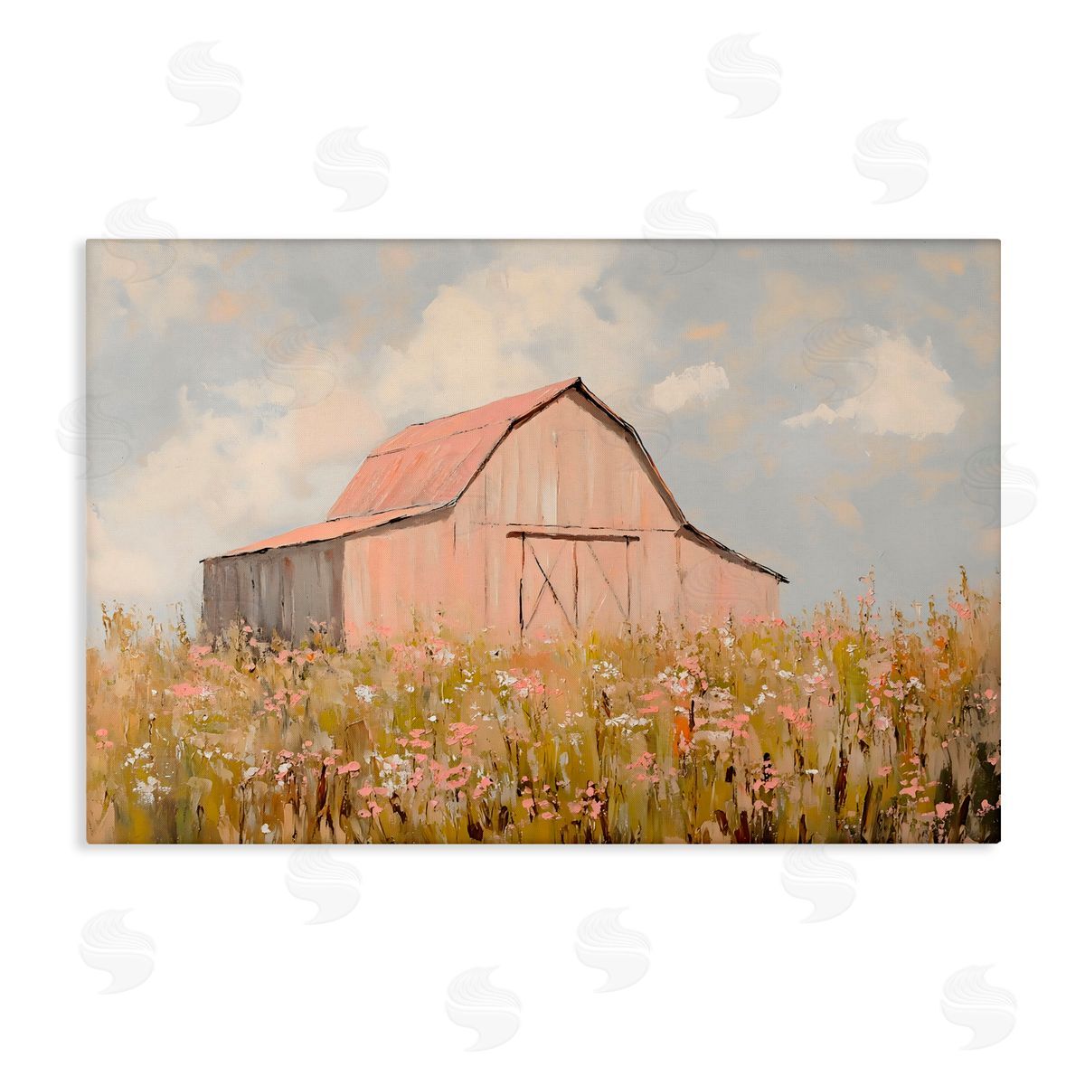 Franklyn Gregory Blush Pink Barn Canvas Wall Art Print