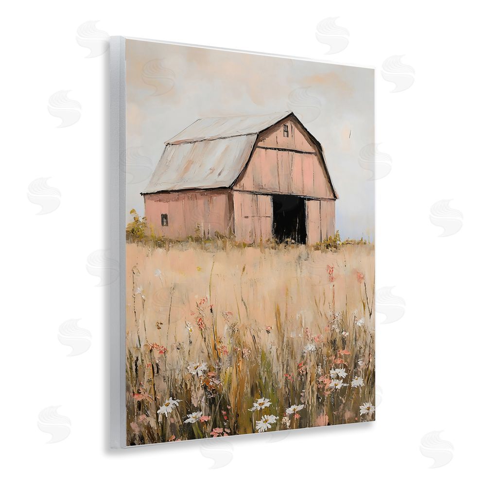 Franklyn Gregory Peachy Barn Landscape Wall Plaque Art Print