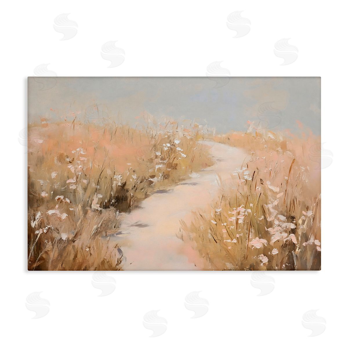 Franklyn Gregory White Wildflower Path Canvas Wall Art Print