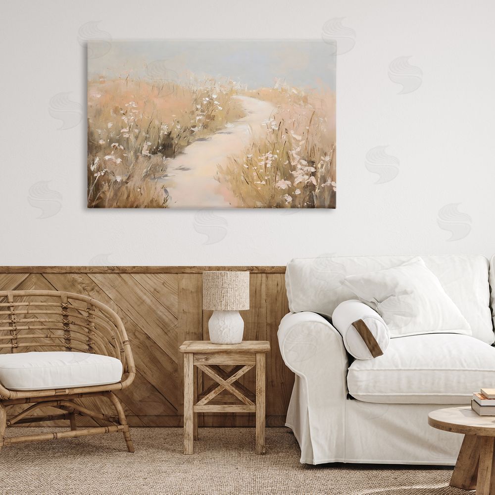 Franklyn Gregory White Wildflower Path Canvas Art on Wall
