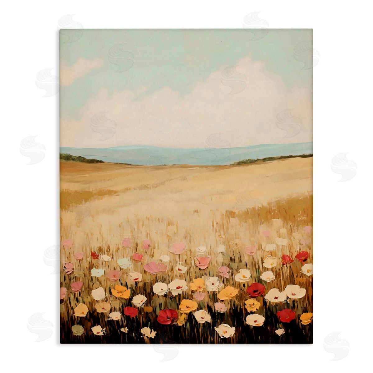 Franklyn Gregory Wildflower Dream Field Canvas Wall Art Print