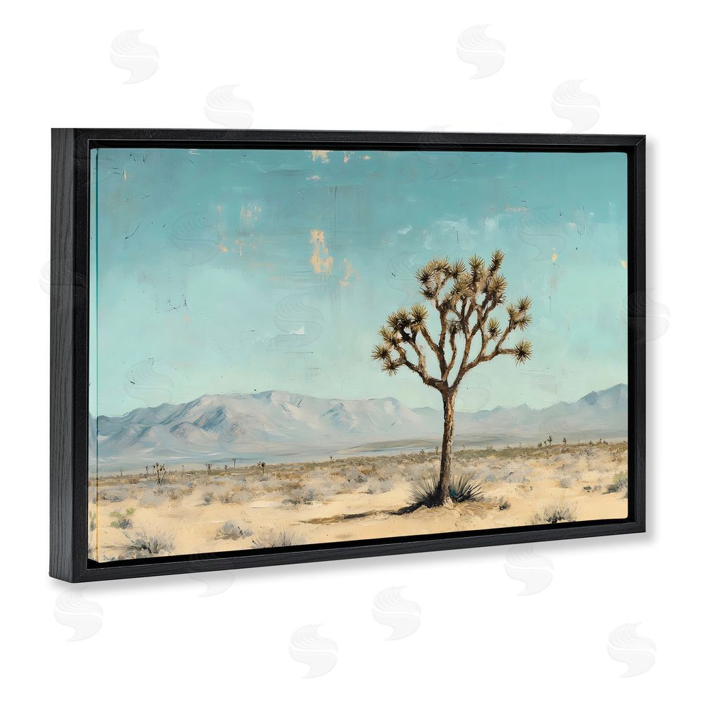 Franklyn Gregory Stretch Of Desert Expanse Black Floating Frame Canvas Wall Art Print