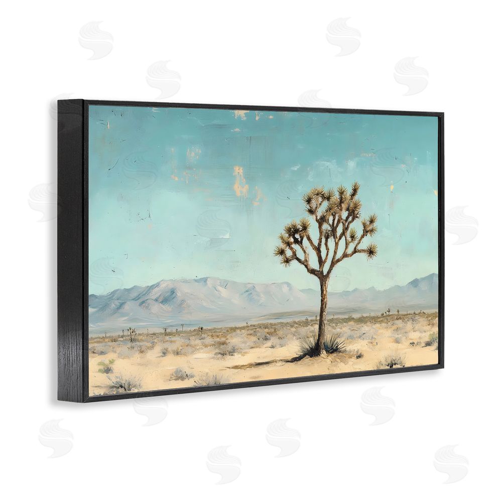 Franklyn Gregory Stretch Of Desert Expanse Black Framed Giclee Wall Art Print