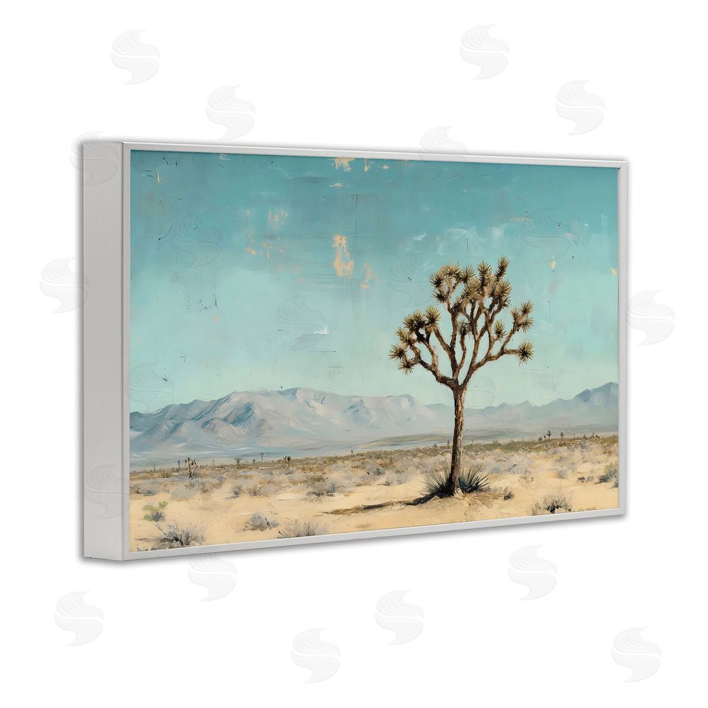 Franklyn Gregory Stretch Of Desert Expanse White Framed Giclee Wall Art Print