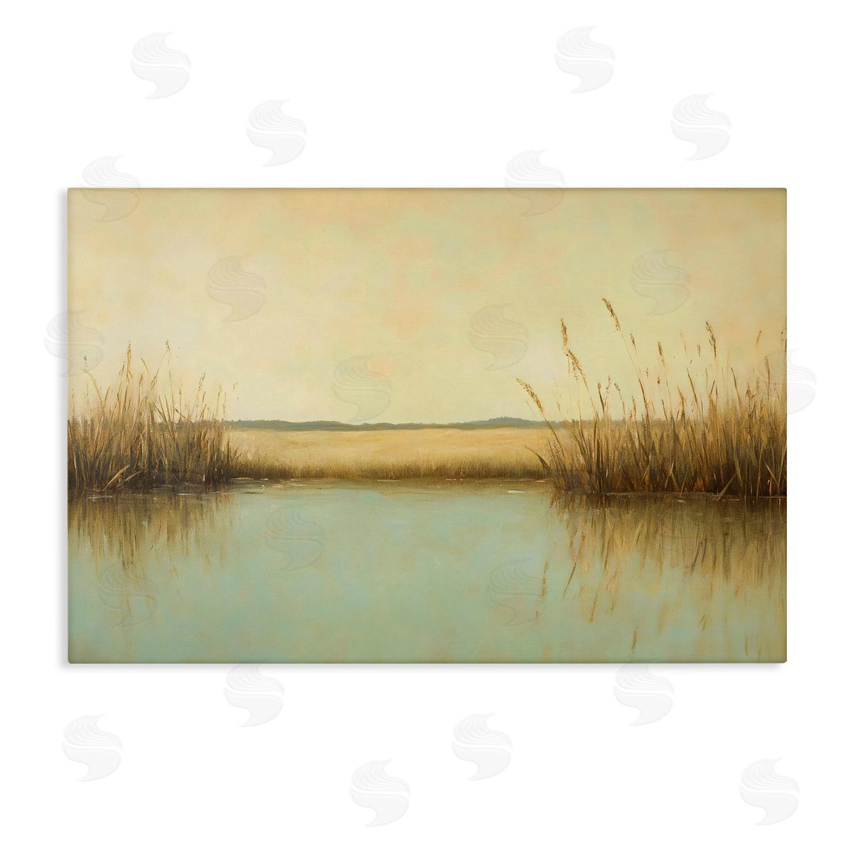 Franklyn Gregory Reeds Along The River Canvas Wall Art Print