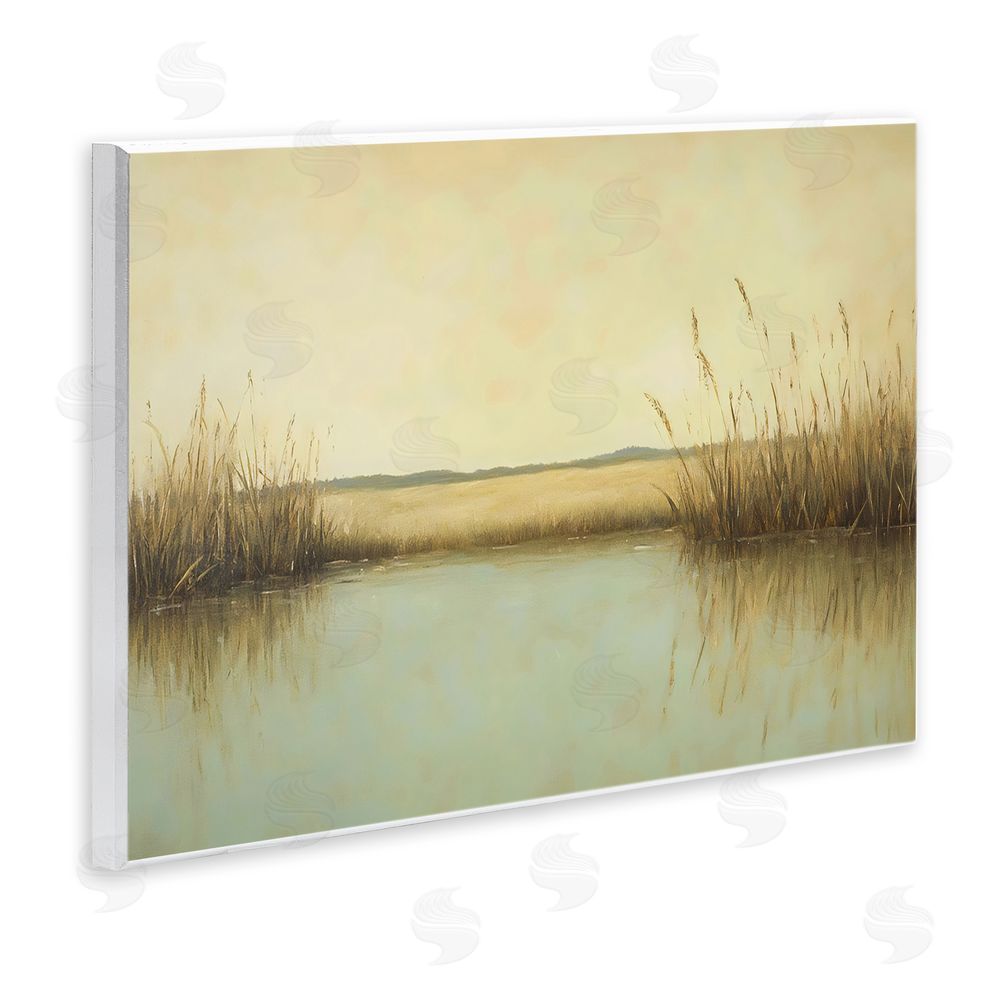 Franklyn Gregory Reeds Along The River Wall Plaque Art Print