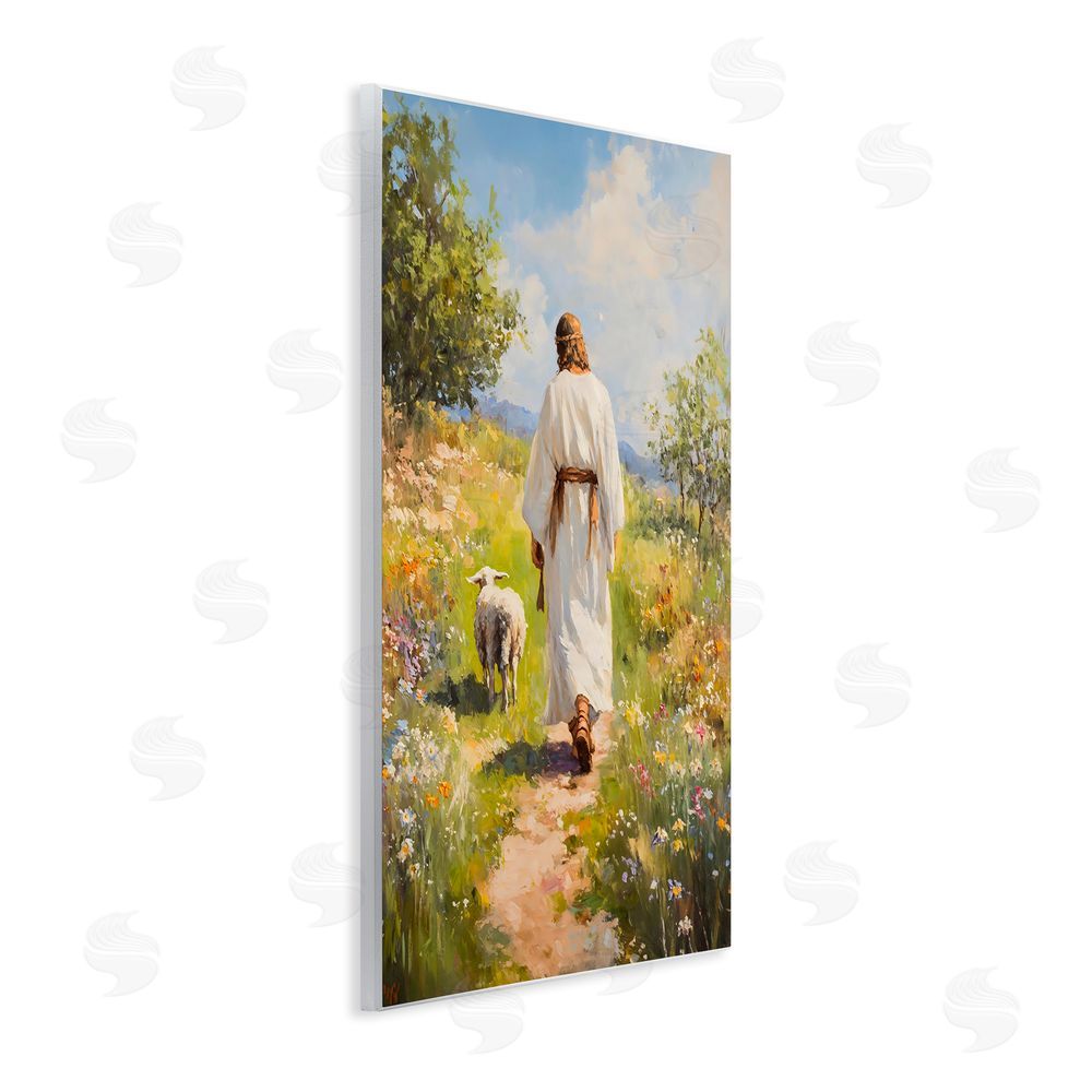 LSR Design Studio Jesus Leaving the Sheep Wall Plaque Art Print