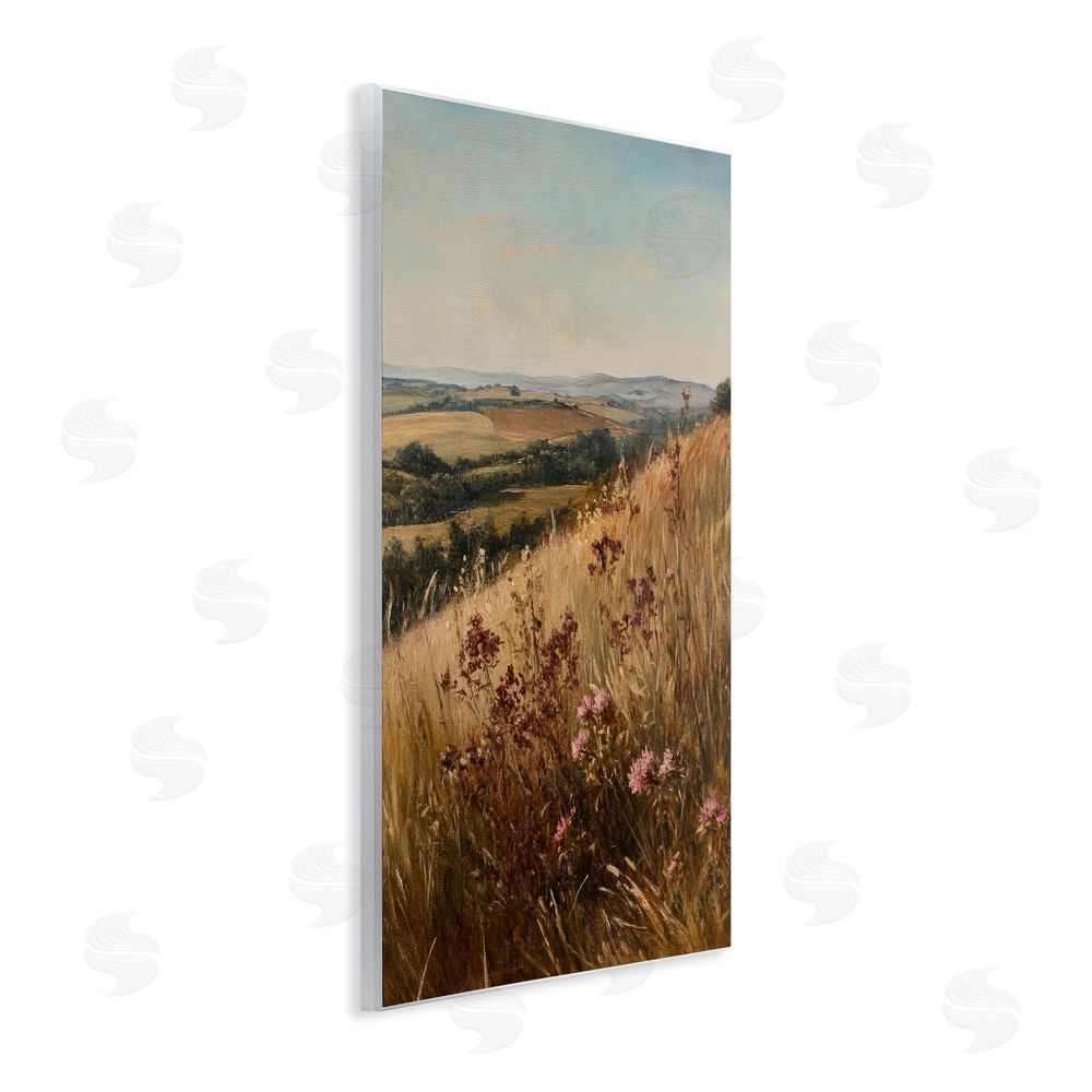 Petal Prints Design Simplistic Places Countryside Hill Wall Plaque Art Print