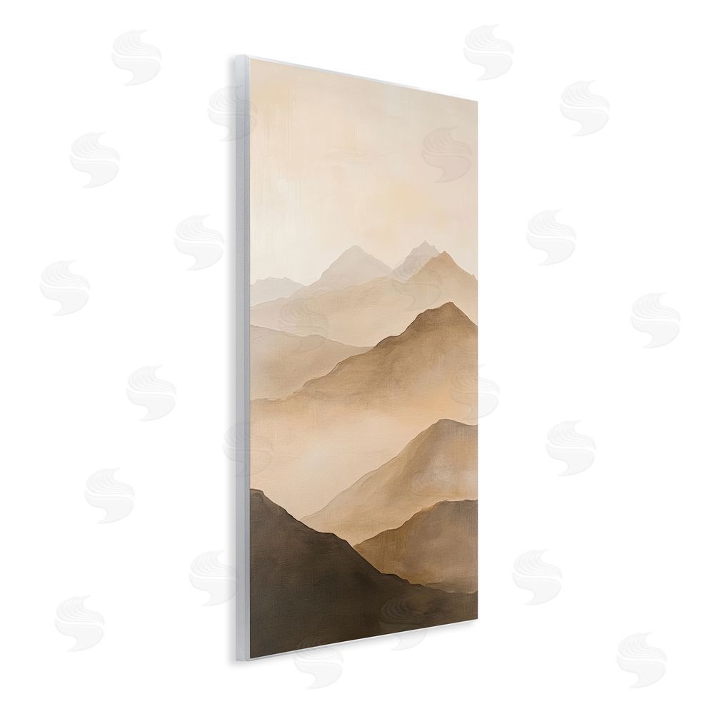 Petal Prints Design Moody Mountains Foggy Landscape Wall Plaque Art Print